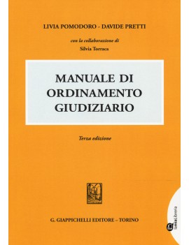 MANUALE DI ORDINAMENTO GIUDIZIARIO terza