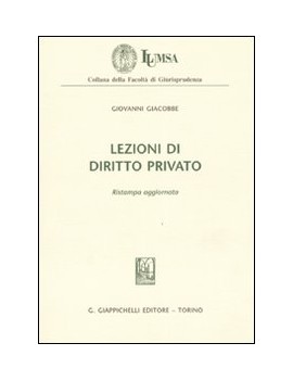 LEZIONI DI DIRITTO PRIVATO