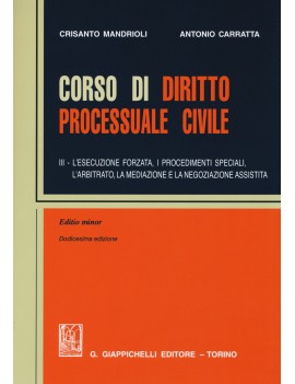 VE CORSO DI DIRITTO PROCESSUALE CIV 3