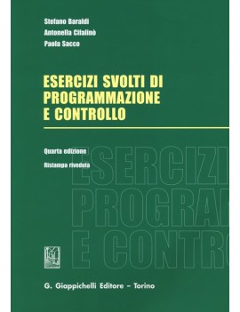 ESERCIZI SVOLTI Progrmmazione  e control