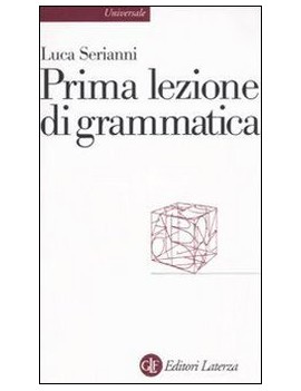 PRIMA LEZIONE DI GRAMMATICA