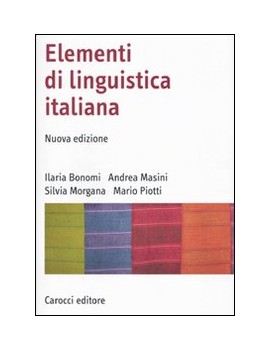 ELEMENTI DI LINGUISTICA ITALIANA