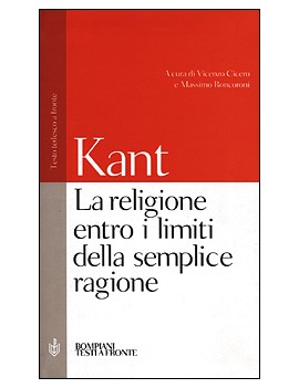 RELIGIONE ENTRO I LIMITI DELLA SEMPLICE