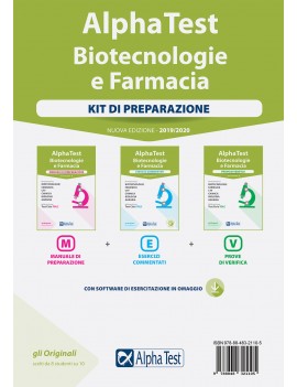 ALPHA TEST. BIOTECNOLOGIE E FARMACIA. KI