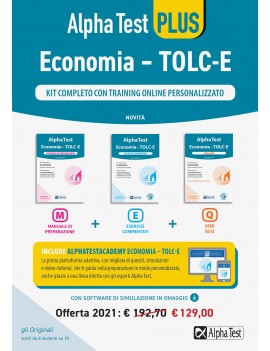 ALPHA TEST ECONOMIA. TOLC-E. KIT COMPLET