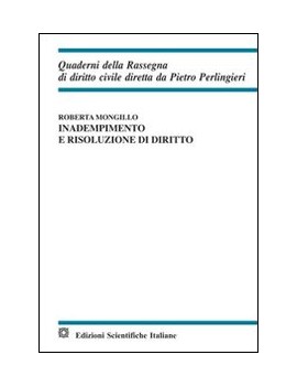 INADEMPIMENTO E RISOLUZIONE DI DIRITTO