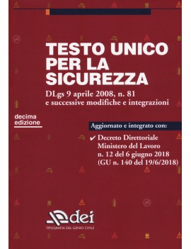 TESTO UNICO PER LA SICUREZZA