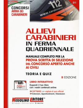 ALLIEVI CARABINIERI in ferma quadriennal