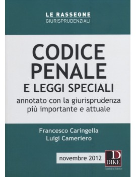 CODICE PENALE E LEGGI SPECIALI 2012- RAS