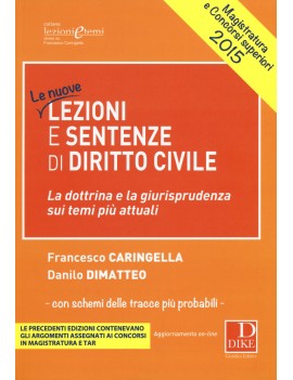 NUOVE LEZIONI DI SENTENZE DI DIRITTO CIV