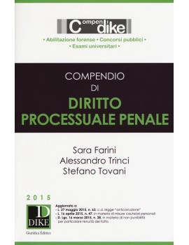 COMPENDIO DI DIRITTO PROC PENALE