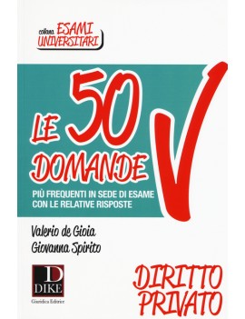 50 DOMANDE DIRITTO PRIVATO