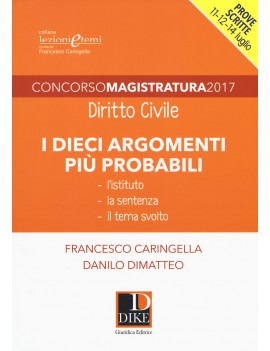 Dieci argomenti probabili DIRITTO CIVILE