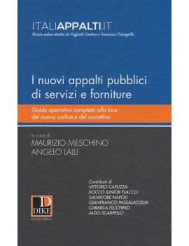 NUOVI APPALTI PUBBLICI  DI SERVIZI E FOR