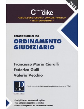 COMPENDIO DI ORDINAMENTO GIUDIZIARIO '18