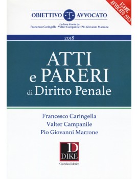 ATTI E PARERI DI DIRITTO PENALE