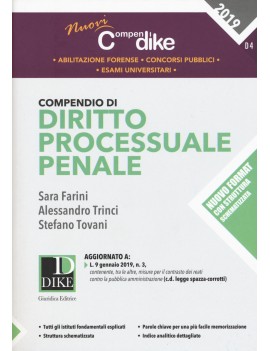 COMPENDIO DI DIRITTO PROCESSUALE PENALE