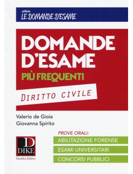 DOMANDE D'ESAME DIRITTO CIVILE