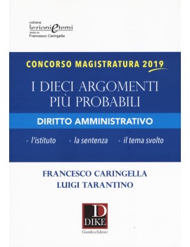 Dieci argomenti probabili DIRITTO AMMINI