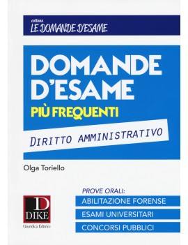 DOMANDE D'ESAME DIRITTO AMMINISTRATIVO