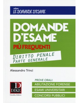 DOMANDE D'ESAME DIRITTO PENALE parte gen