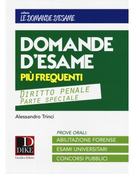 DOMANDE D'ESAME DIRITTO PENALE speciale