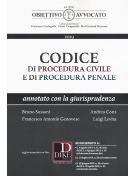 CODICE PROCEDURA CIVILE E PENALE