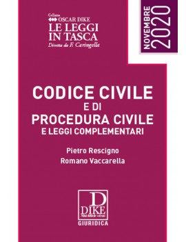 CODICE CIVILE E PROCEDURA CIVILE 2020