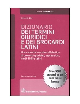 DIZIONARIO DEI TERMINI GIURIDICI