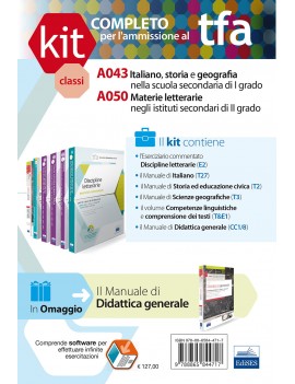 KIt completo TFA classi A043 A050