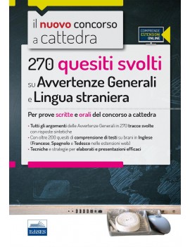 NUOVO CONCORSO A CATTEDRA. 270 QUESITI S