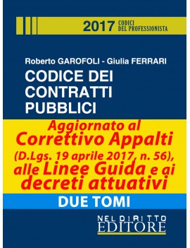 CODICE DEI CONTRATTI PUBBLICI 2017