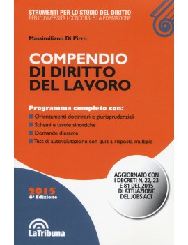 COMPENDIO DI DIRITTO DEL LAVORO 2015