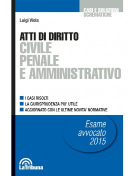 ATTI DI DIRITTO CIVILE PENALE AMMINISTRA