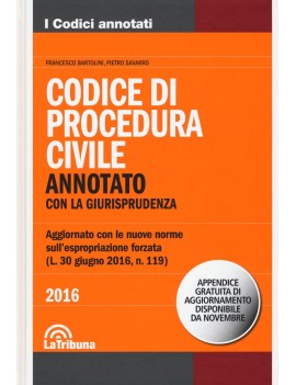 CODICE DIPROCEDURA CIVILE 2016