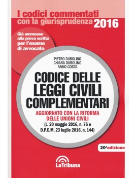 CODICE CIVILE DELLE LEGGI COMPL ANN