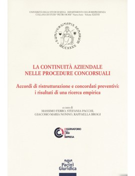 CONTINUITA' AZIENDALE NELLE PROCEDURE CO