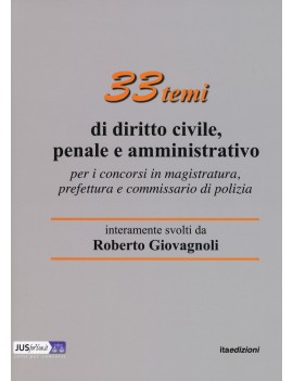 33 TEMI DI DIRITTO CIVILE, PENALE E AMMI