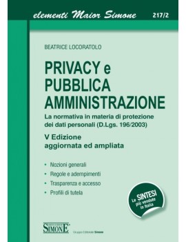 PRIVACY E DIRITTO D'ACCESSO NELLA PUB