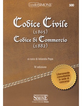 Codice Civile 1865 Commercio 1882