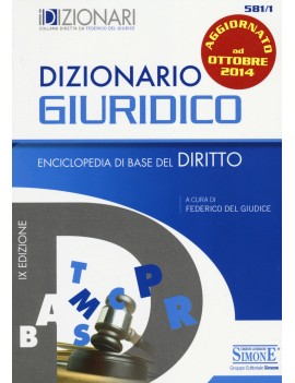 581/1 DIZIONARIO GIURIDICO