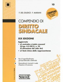 COMPENDIO DIRITTO SINDACALE