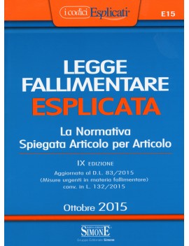 LEGGE FALLIMENTARE ESPLICATA 2015