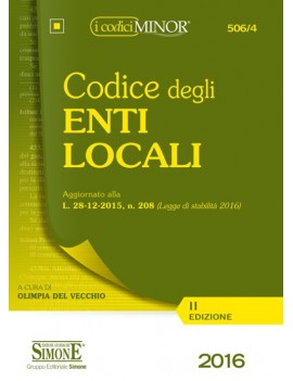 CODICE DEGLI ENTI LOCALI 2016