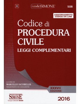 CODICE PROCEDURA CIVILE 2016     508