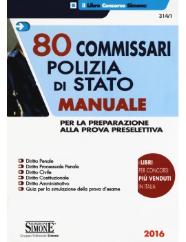 CONCORSO 80 COMMISSARI POLIZIA STATO man