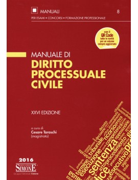 MANUALE DI DIRITTO PROCESSUALE CIVILE