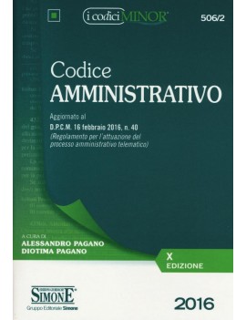 CODICE AMMINISTRATIVO 2016