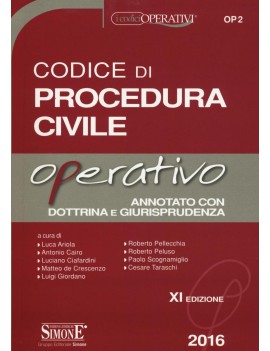 CODICE DI PROCEDURA CIVILE OPERATIVO