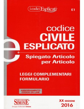 CODICE CIVILE ESPLICATO 2016